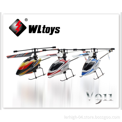 Newest Wl Toys V911 2.4G 4CH Single Blade Gyro RC Mini Outdoor Helicopter with LCD and 2 Batteries